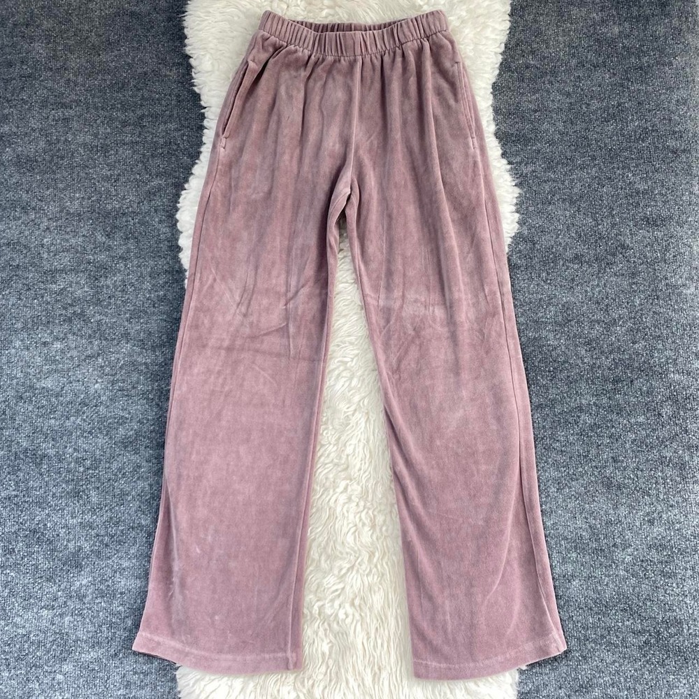 JOHN GALT VELOUR PANTS MAUVE PINK PURPLE ANASTASIA VELVET SWEATPANTS